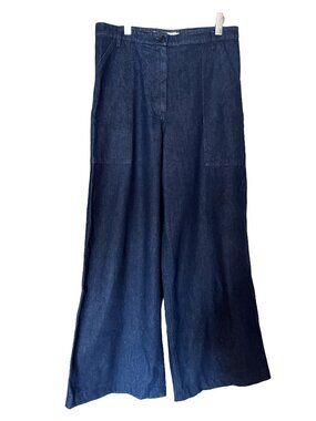 Barena Venezia Marinalo Dark Indigo Wide-Leg Denim Trouser IT 48